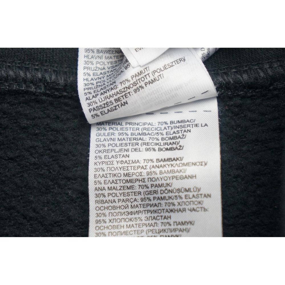 Reebok Women Black Quarter Zip Long Sleeve Sweatshirt Pullover Jacket L Large - Picture 5 of 6
